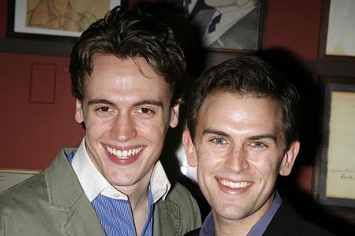 Erich Bergen and Daniel Reichard (Bob Gaudio) at 