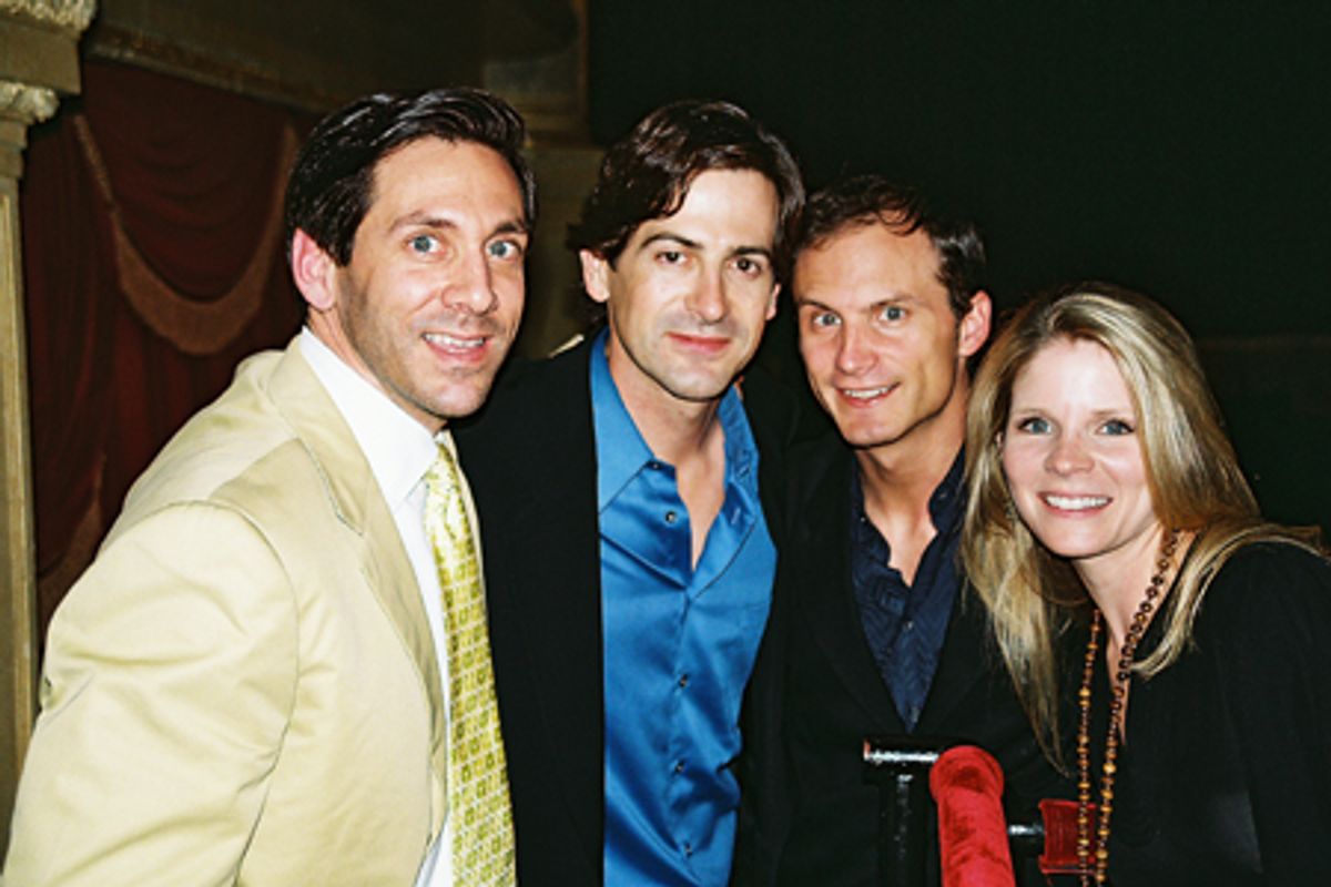 Michael Berresse, Greg Naughton (NYMF Winner of the 2006 Award for Excellence / Outstanding Individual Performance Alive in the World), Jeff Bowen and Kelli O&#039;Hara at 