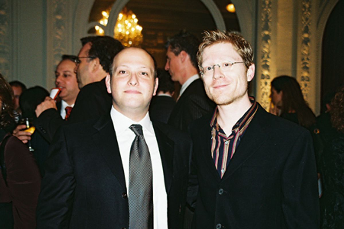 Isaac Hurwitz and Anthony Rapp at 