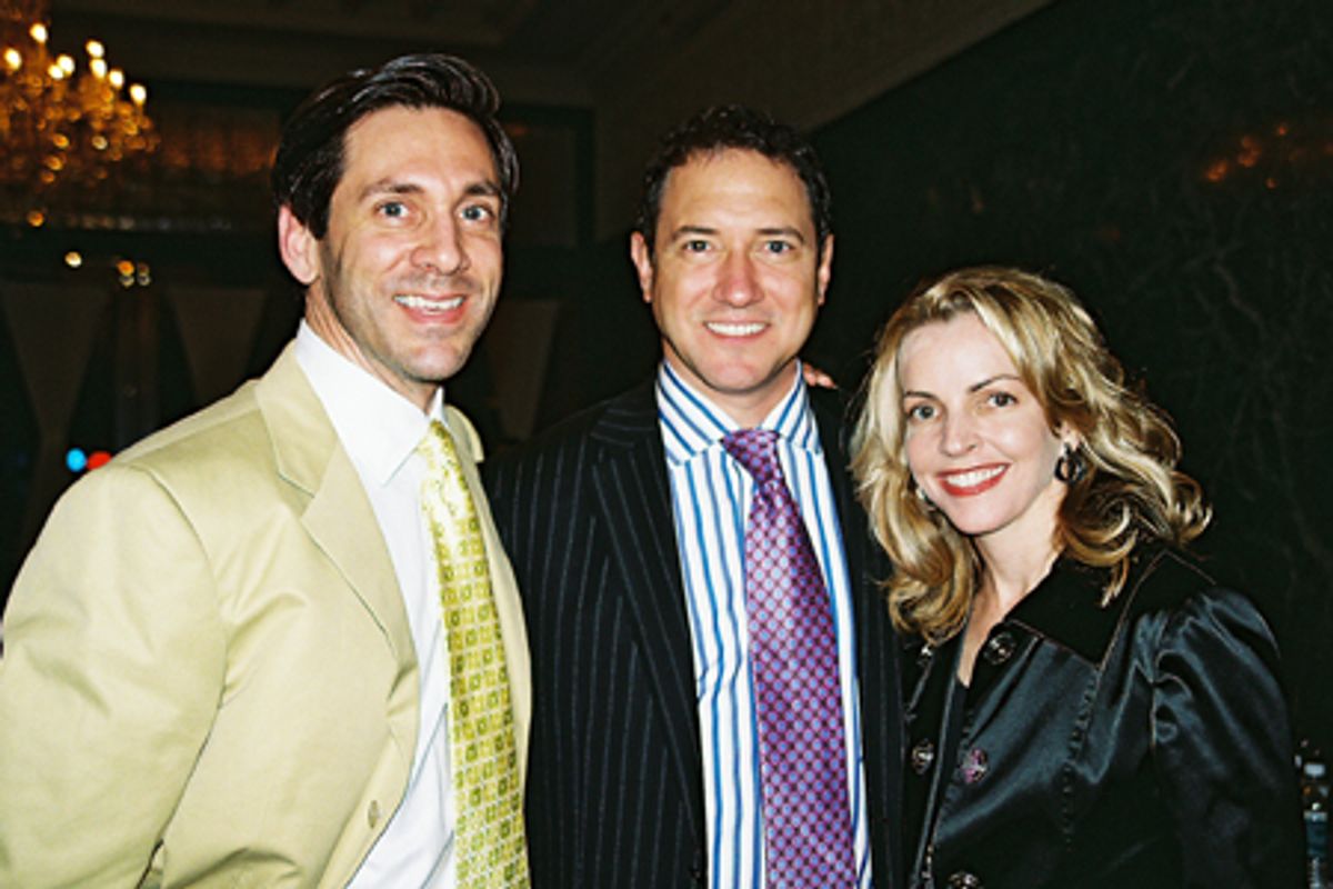 Michael Berresse, Kevin McCollum and Lynette Perry-McCollum at 