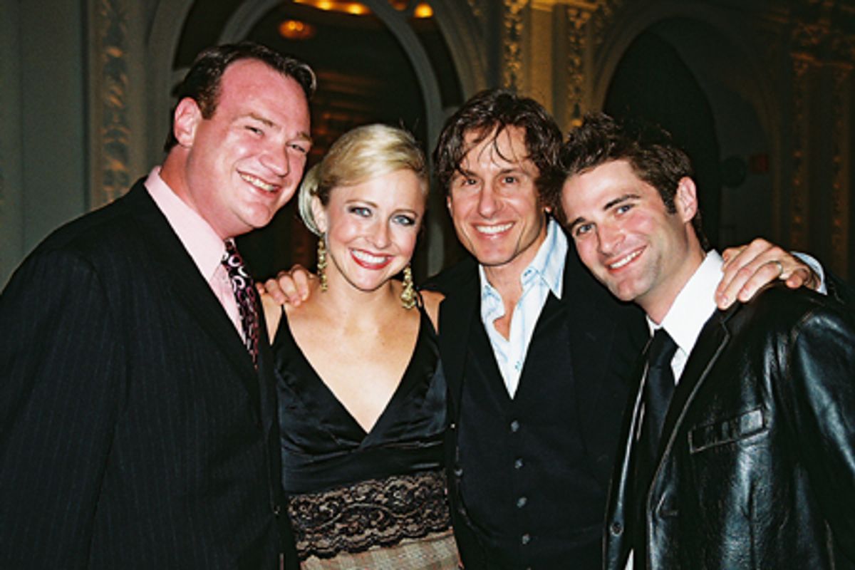 NYMF Winner's of the 2006 Award for Excellence / Outstanding Ensemble Performance in Have A Nice Life:  Kevin Carolan, Nikki Snelson , Michael Berry and Charles Hagerty at 
