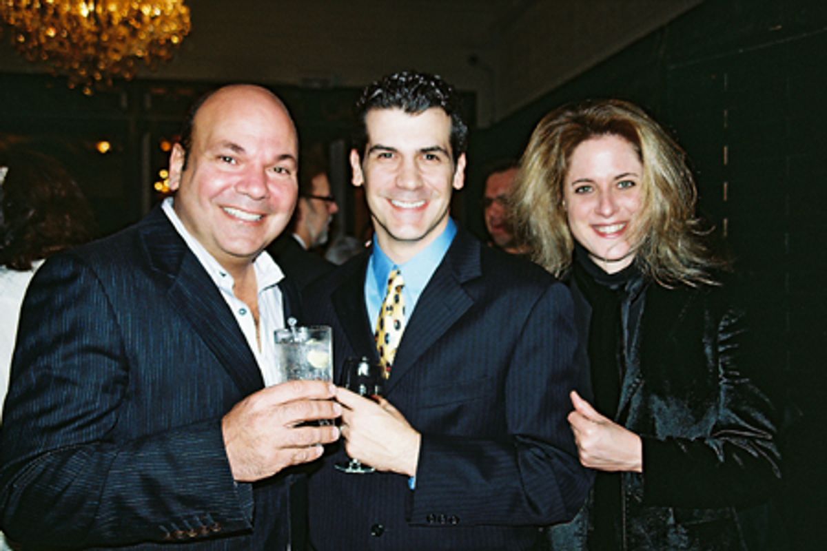 Casey Nicholaw, Joey Sorge and Lisa Lambert at 