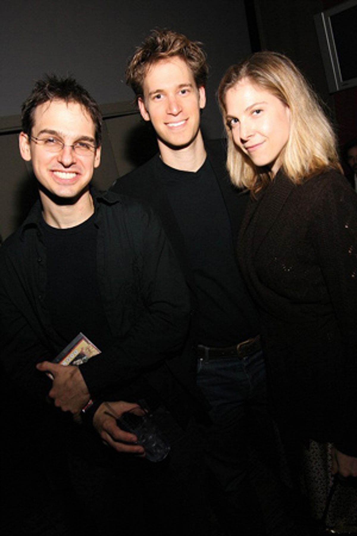 Brendan Milburn, David Korins (Set Designer) and Carolyn Cantor at 
