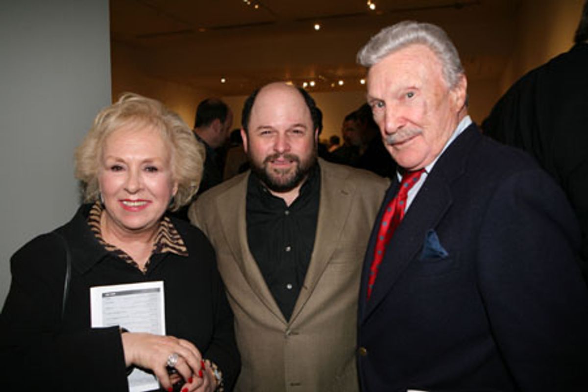 Doris Roberts, Jason Alexander and Warren Stevens at 