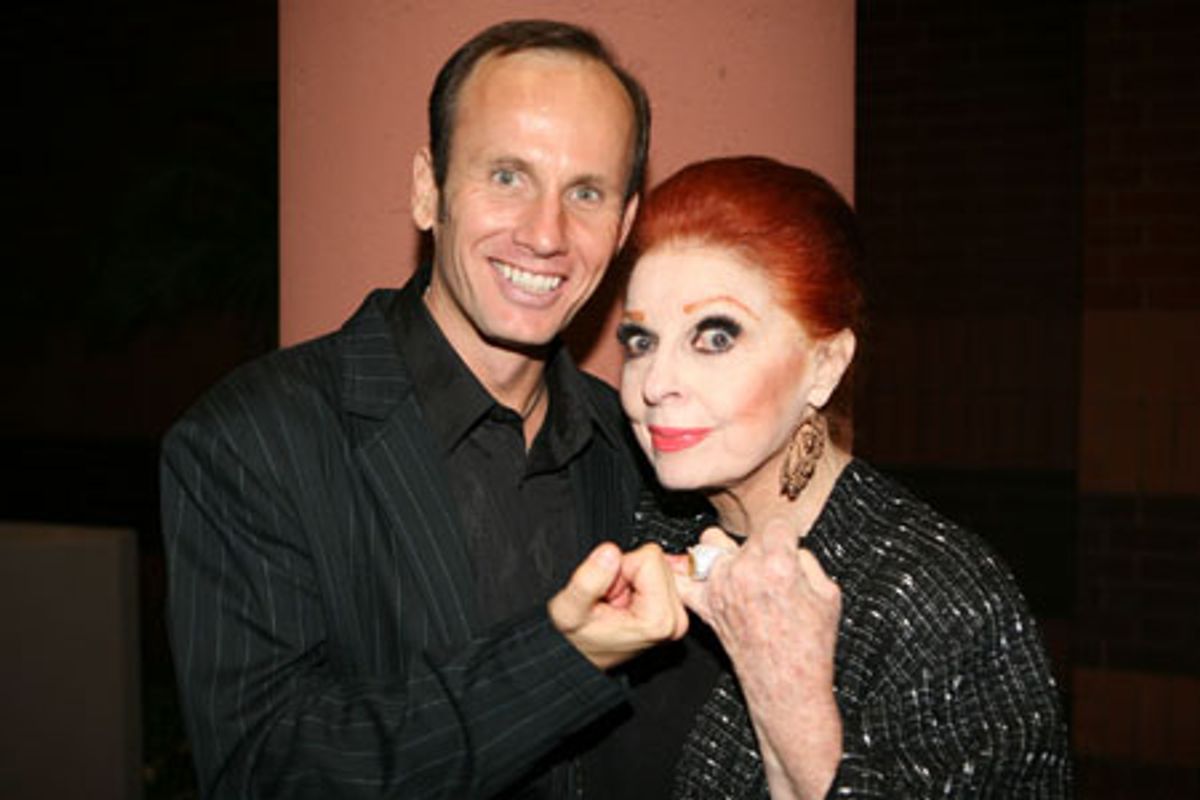 Jon Maher and Carole Cook, who performed 'Together' in the show, reiterate they are good friends as they give the ASL sign for 'friends' at 