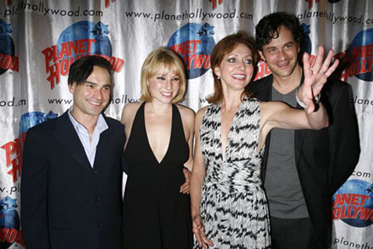 Johnny Galecki, Ari Graynor, Julie White and Tom Everett Scott at 