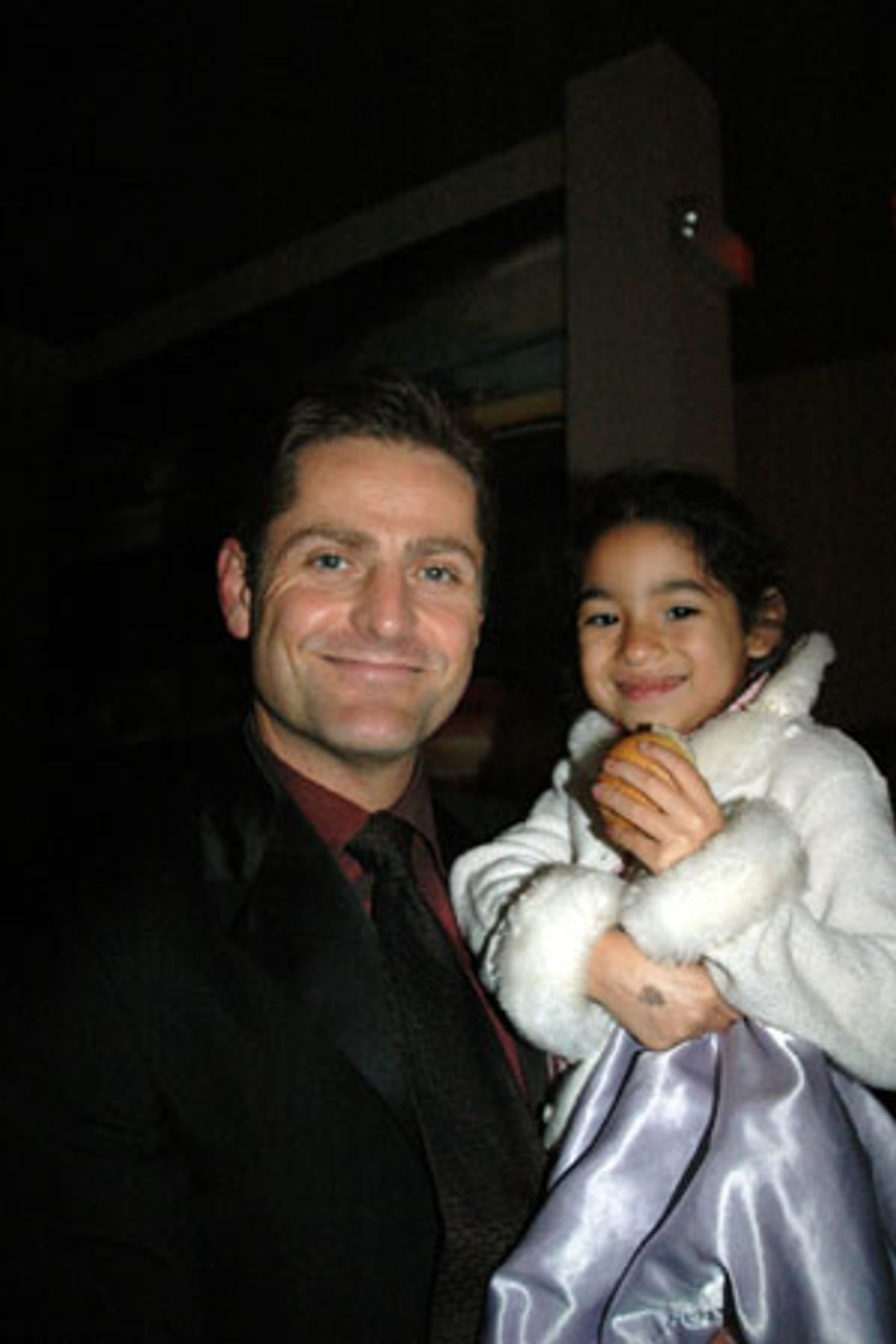 Sean Martin Hingston and his daughter at 