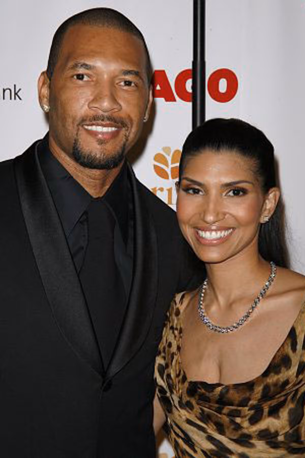 Gary Sheffield and guest at Chicago 10th Anniversary Gala Arrivals