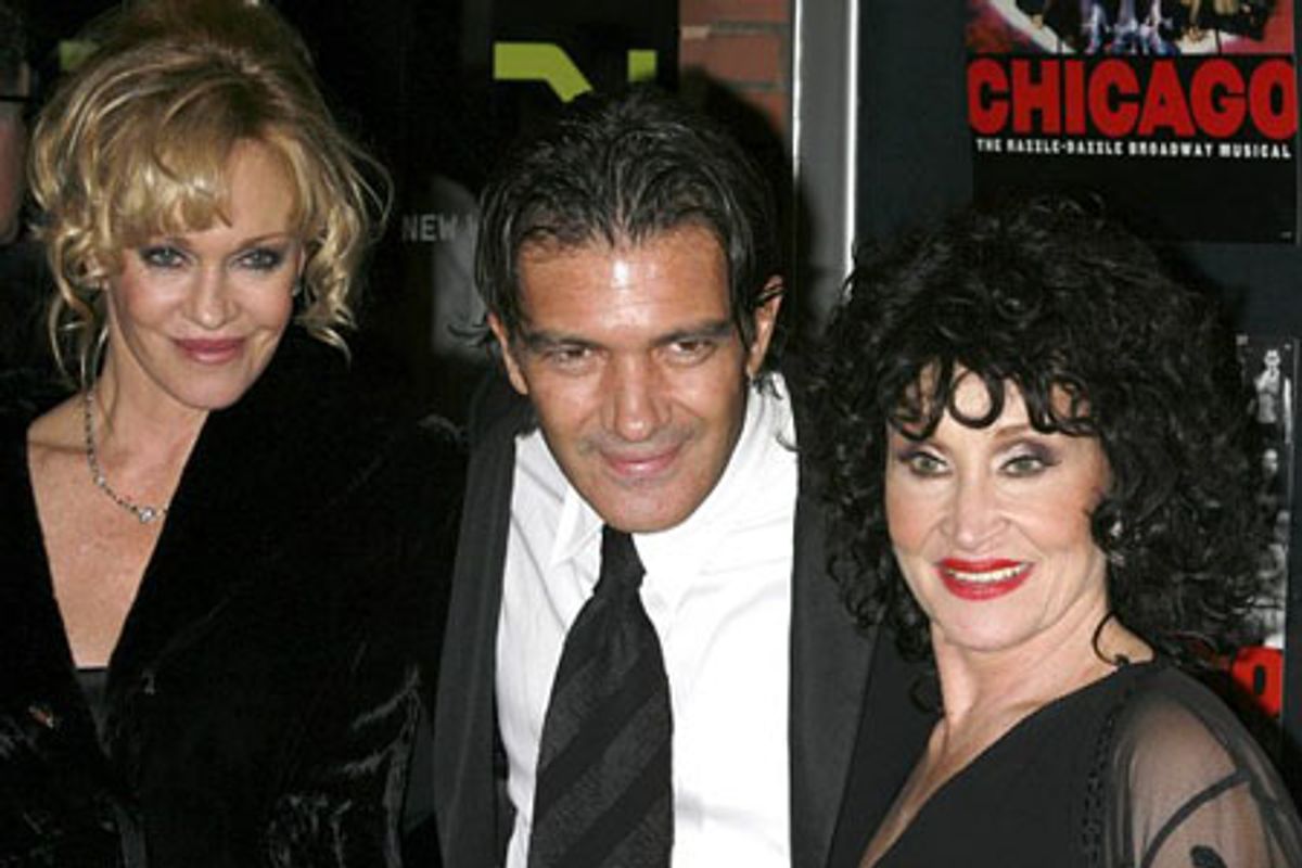 Melanie Griffith, Antonio Banderas and Chita Rivera at 