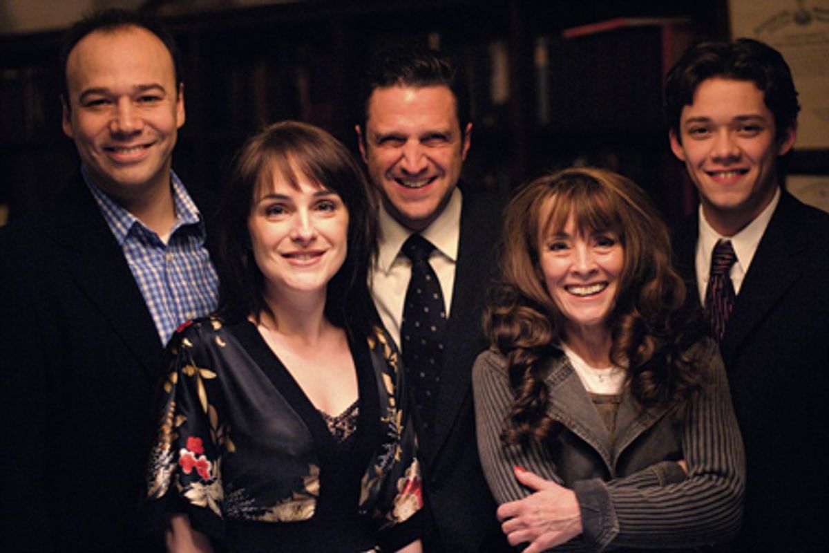 Danny Burstein, Denise Summerford, Raul Esparza, Gay Marshall and Robert Hager at 
