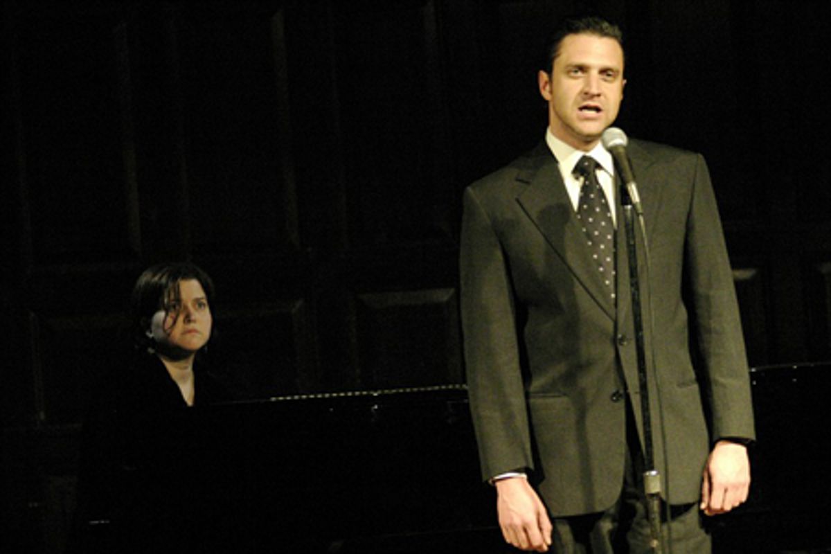 Mary-Mitchell Campbell and Raul Esparza, performing 'Marry Me a Little' from Company at 