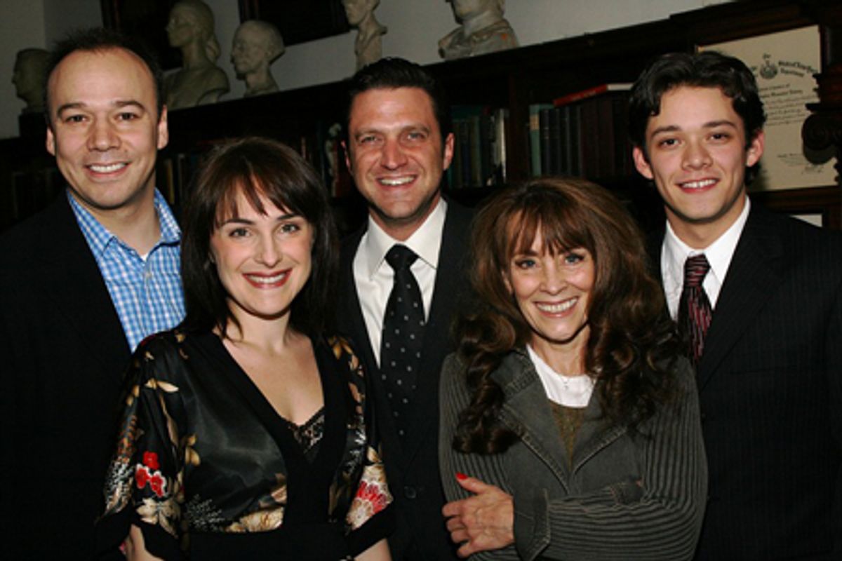 Danny Burstein, Denise Summerford, Raul Esparza, Gay Marshall, and Robert Hager at 