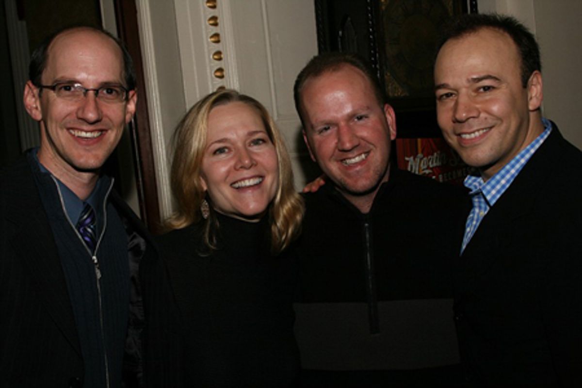 Derek Travis Collard, rebecca luker, Ryan Weible and Danny Burstein at 