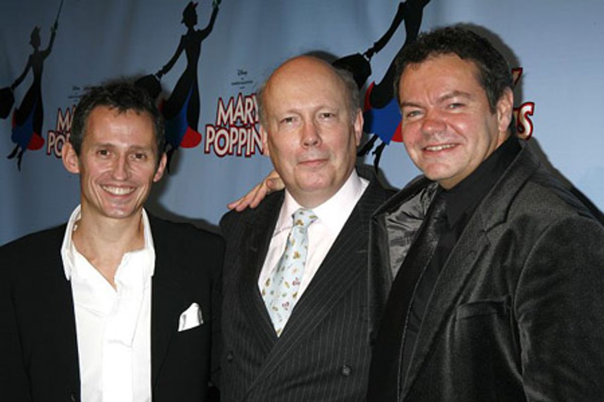 George Stiles, Julian Fellowes and Anthony Drewe at 