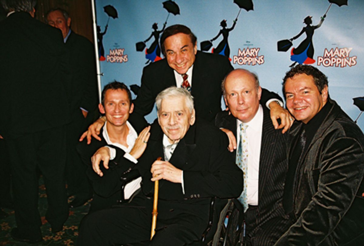 Up top: Legendary Composer Richard M. Sherman, Bottom Row: George Stiles, Legendary Composer Robert B. Sherman,Â Julian Fellowes and Anthony Drewe at 