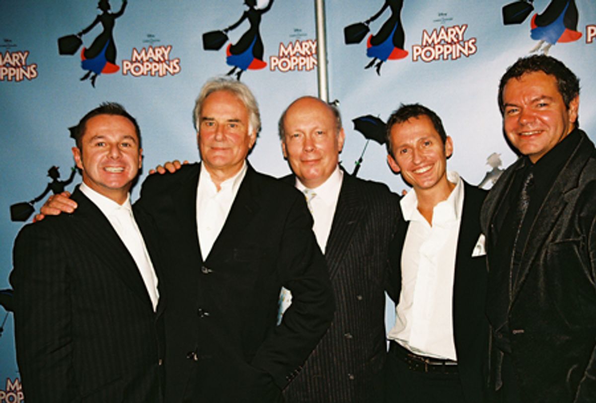 Stephen Mear, Richard Eyre, Julian Fellowes, George Stiles and Anthony Drewe at 
