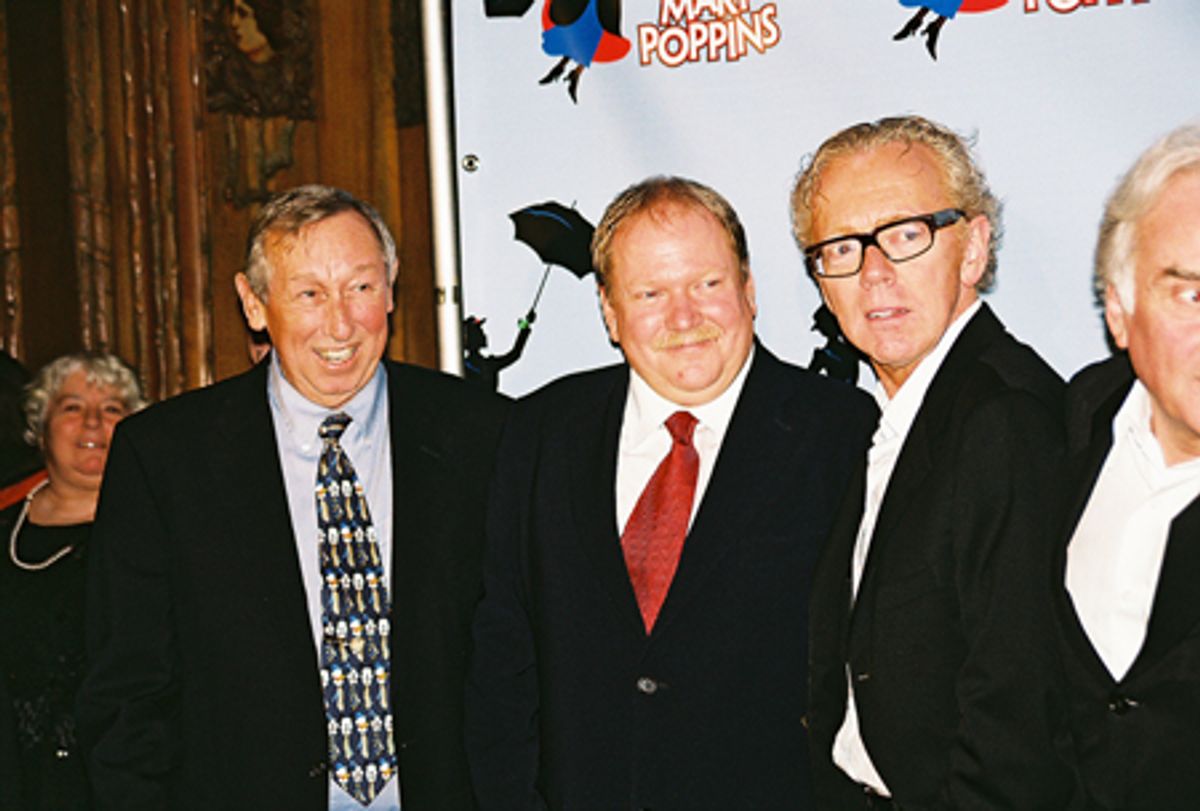 Roy E. Disney, Howard Harrison and Bob Crowley (Set & Costume Design) at 