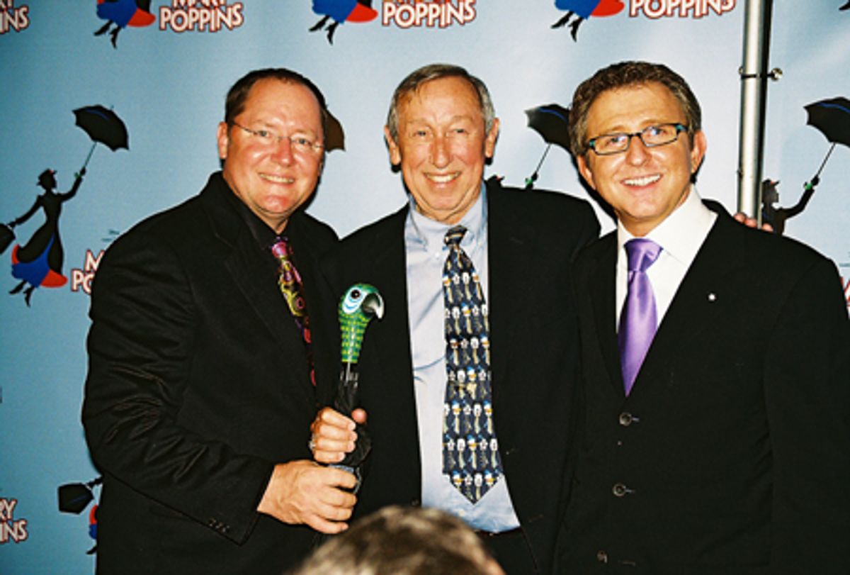 John Lasseter,Â Roy E. Disney (Disney legend and nephew of Walt Disney) and Thomas Schumacher (Producer) at 