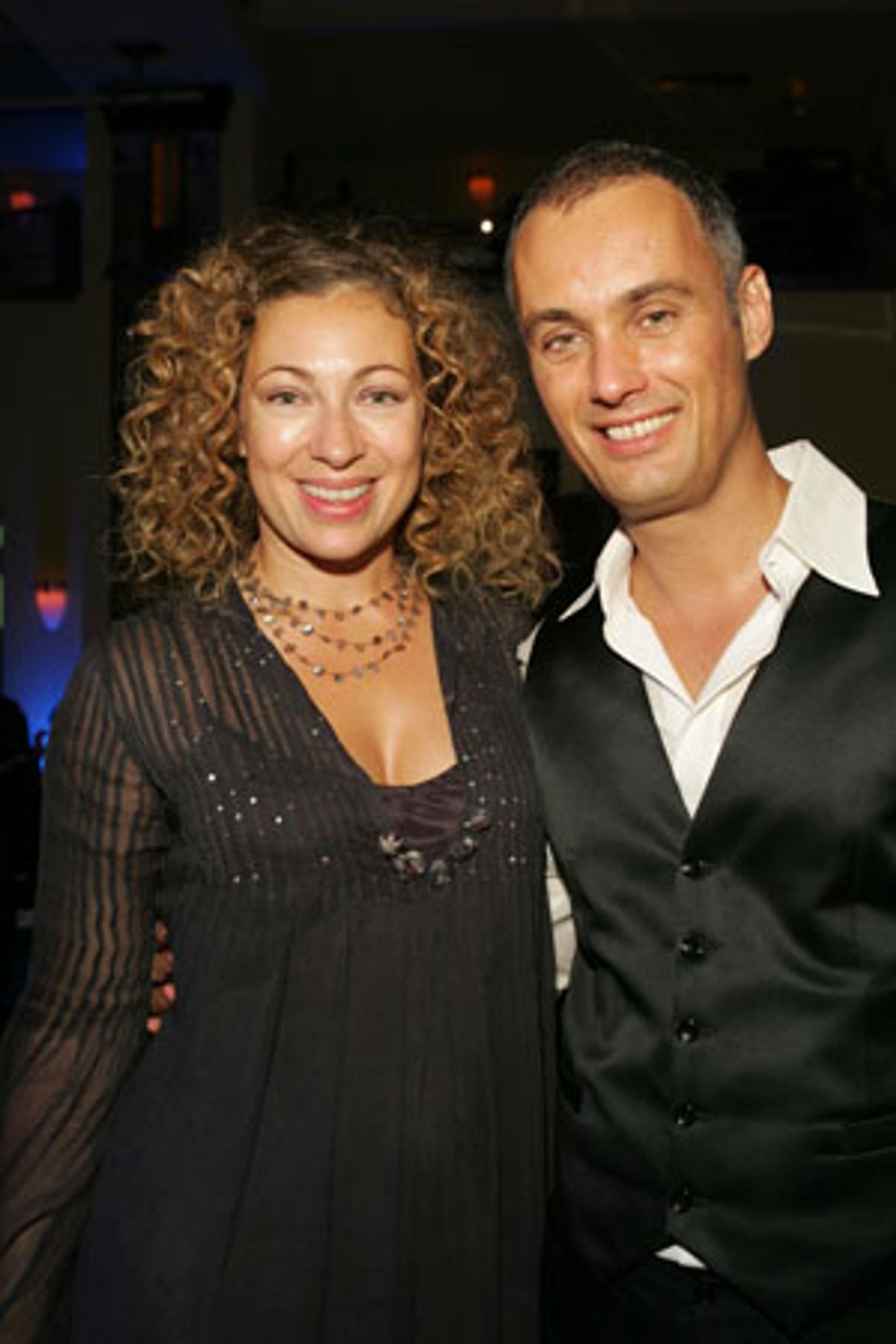 Alex Kingston ('ER') and Michael LePoer Trench at 