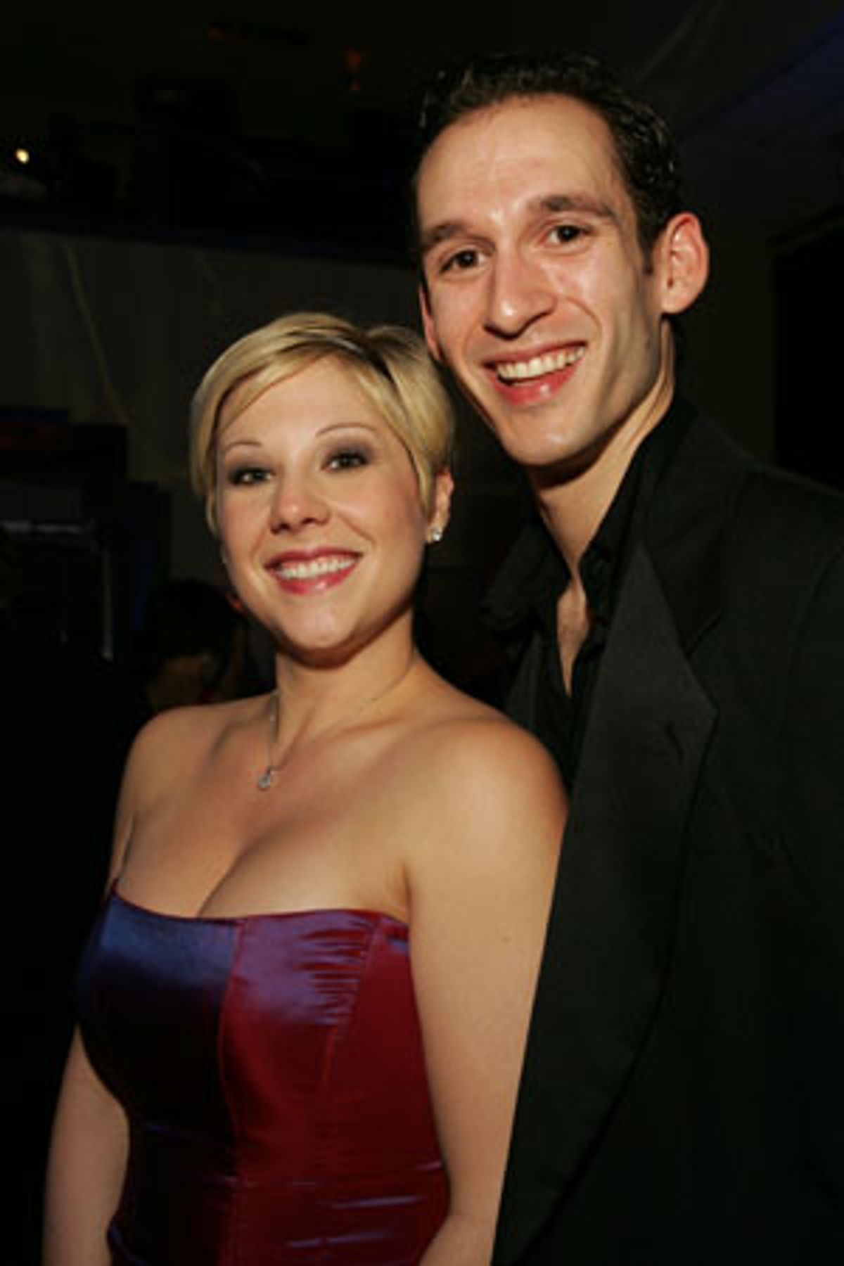 Cast members Stephanie Kurtzuba and Tony Mansker at 