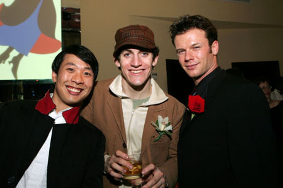 Ensemble members Kevin Samual Yee, Case Dillard, and Nicolas Dromard at 