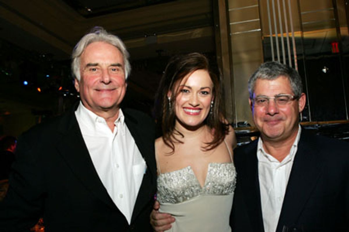 Richard Eyre, Ashley Brown and Cameron Mackintosh at 