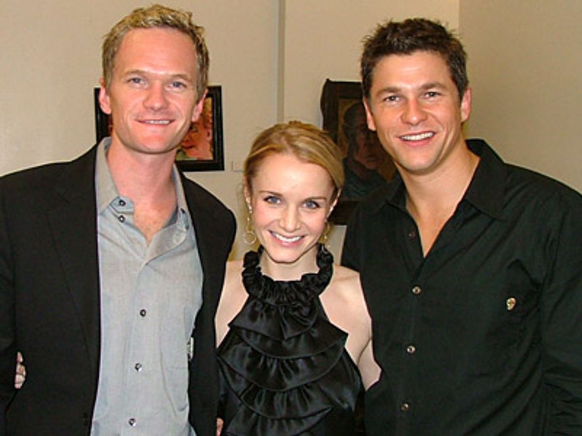 Neil Patrick Harris, Kate Reinders and David Burtka at 