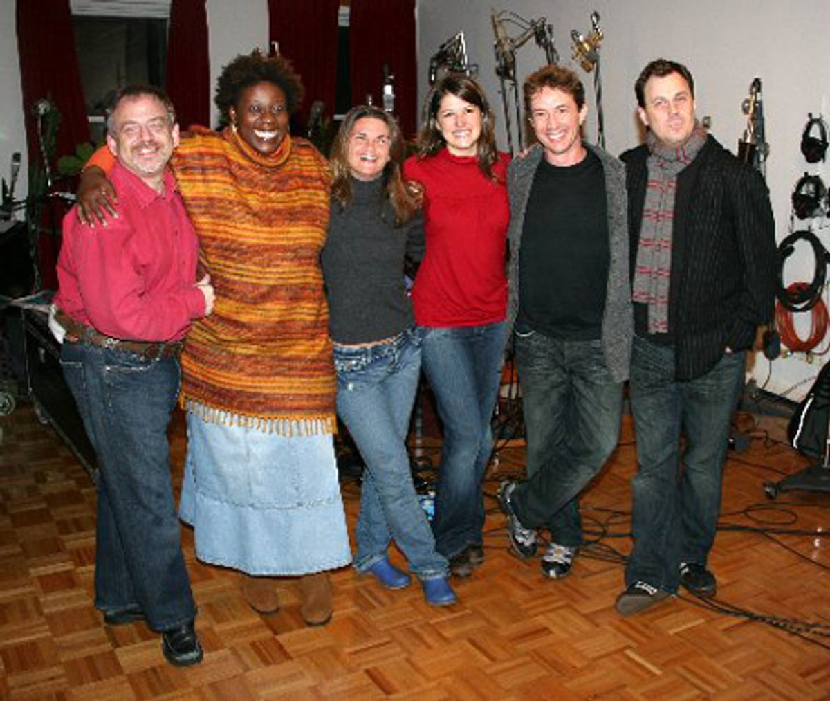 Marc Shaiman, Capathia Jenkins, Mary Birdsong, Nicole Parker, Martin Short and Brooks Ashmanskas at 