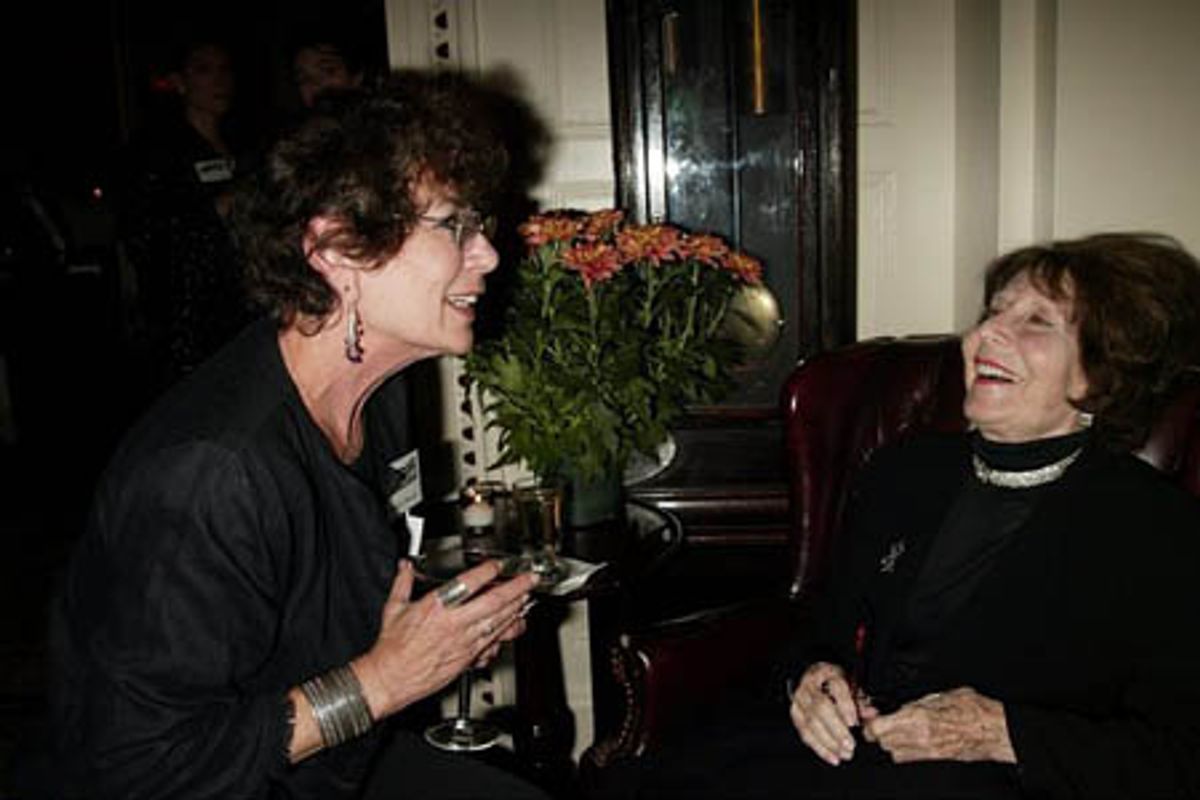 Betty Comden attending the Theatre Museum's Awards for Excellence at the Players Club at 