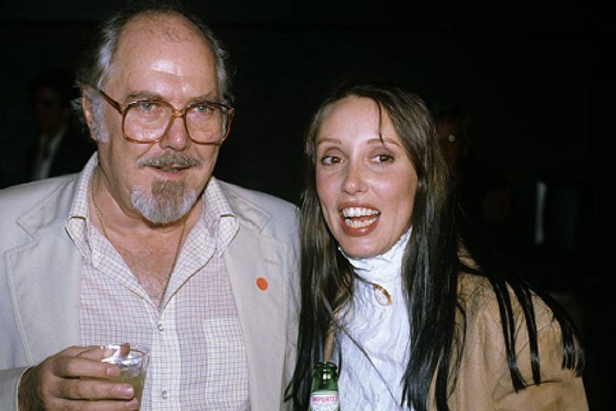 Robert Altman with Shelley Duval at Time Bandits release party at 