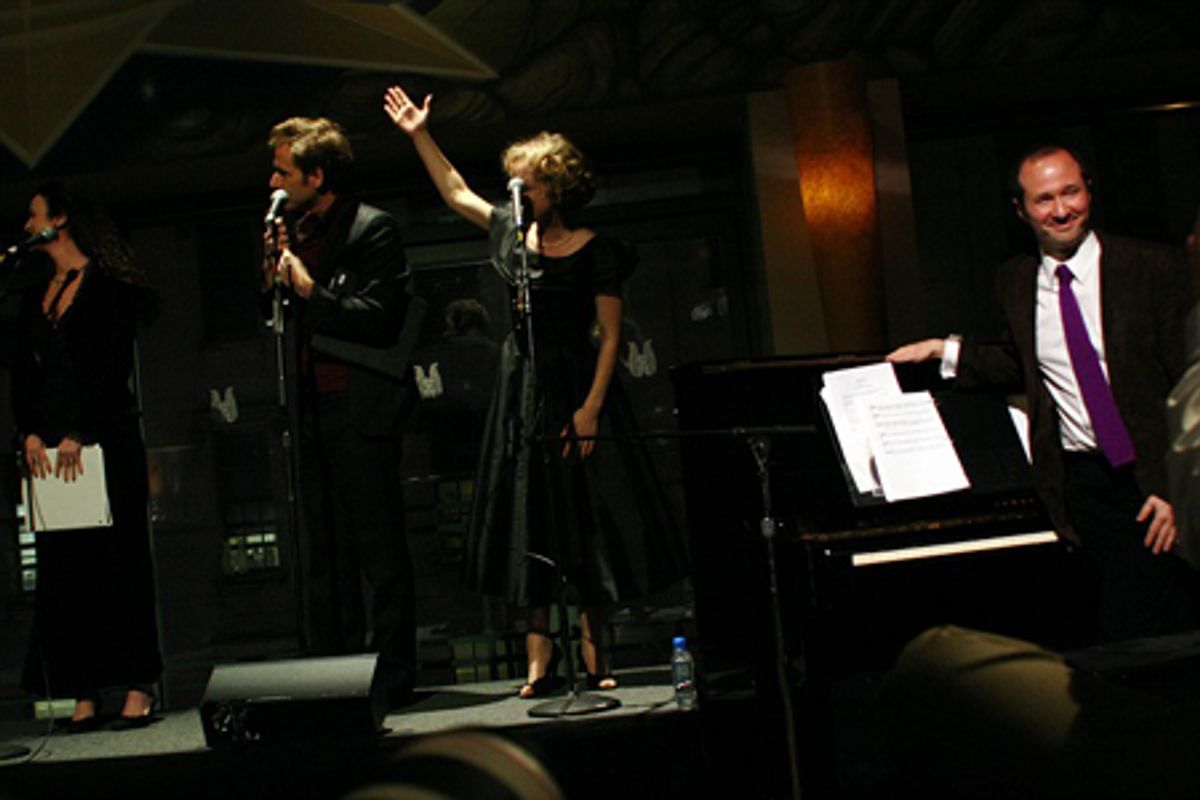 Melissa Errico, Malcolm Gets, Nancy Anderson and Steven Lutvak at 