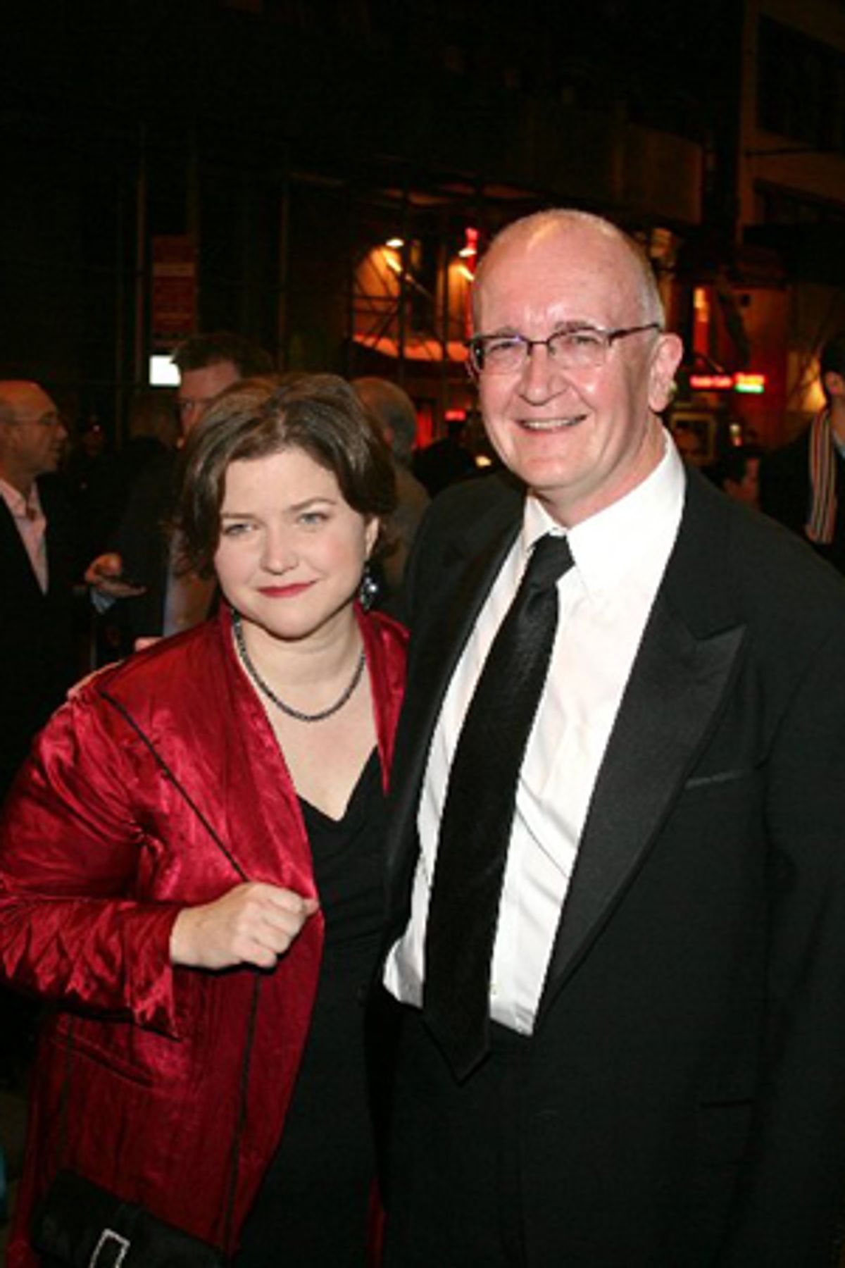 Musical director/orchestrator Mary-Mitchell Campbell and John Doyle at 