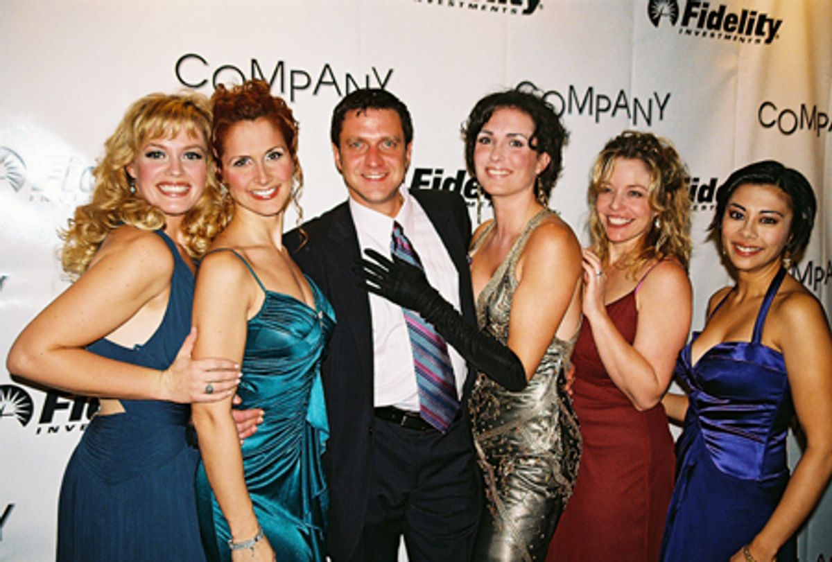 Elizabeth Stanley, Kelly Jeanne Grant, Raul Esparza, Leenya Rideout (Jenny), Heather Laws (Amy) and Angel Desai at 