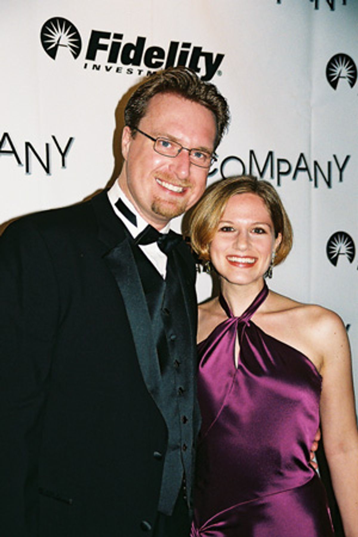 Onstage Couple Matt Castle (Peter) and Amy Justman (Susan) at 