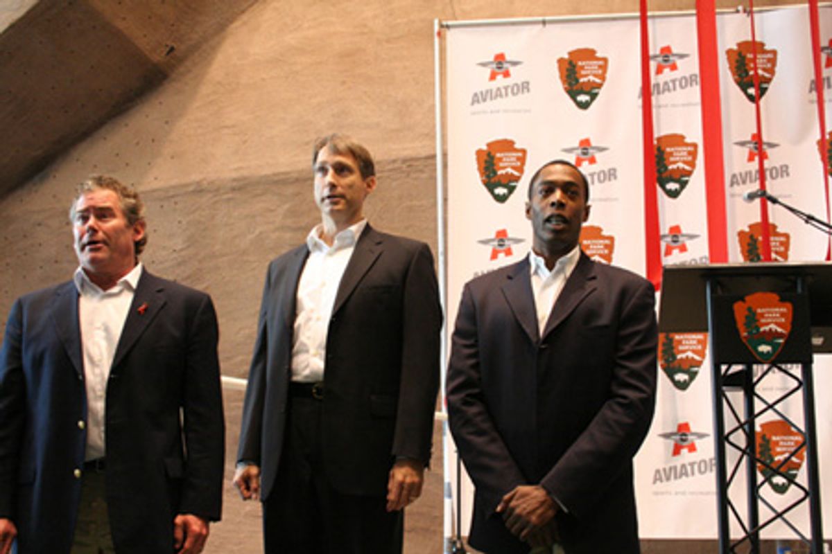 Timothy Shew, Gregg Edelman and Michael McElroy  at 