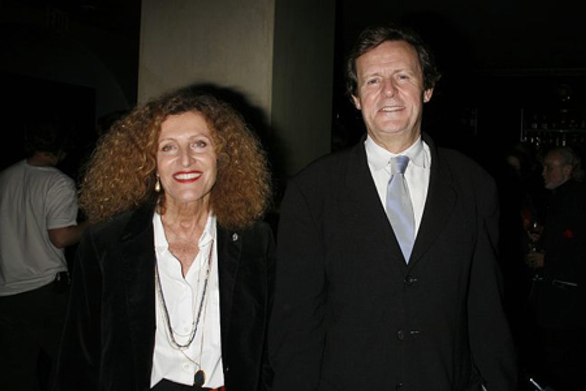 Nicole Farhi and David Hare at 