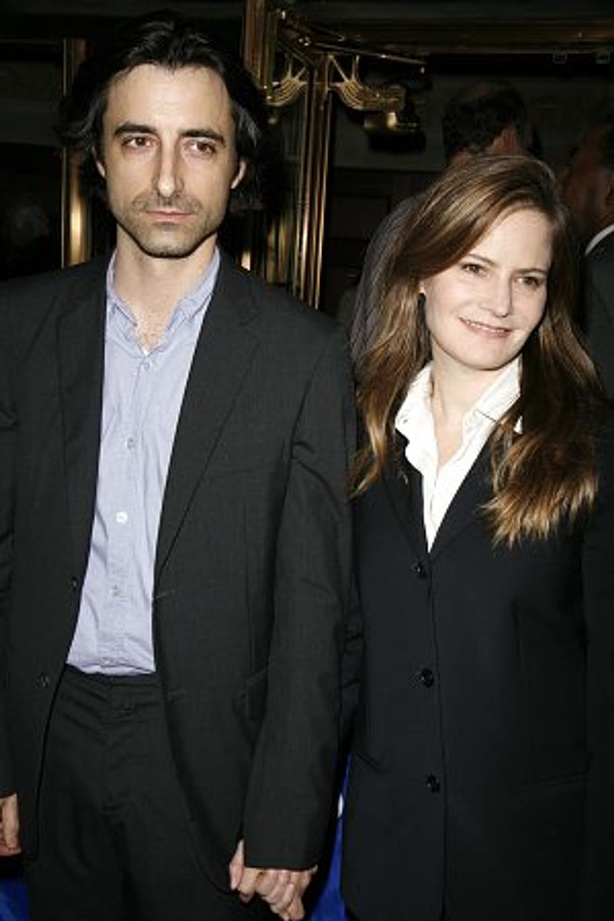 Noah Baumbach and Jennifer Jason Leigh at 