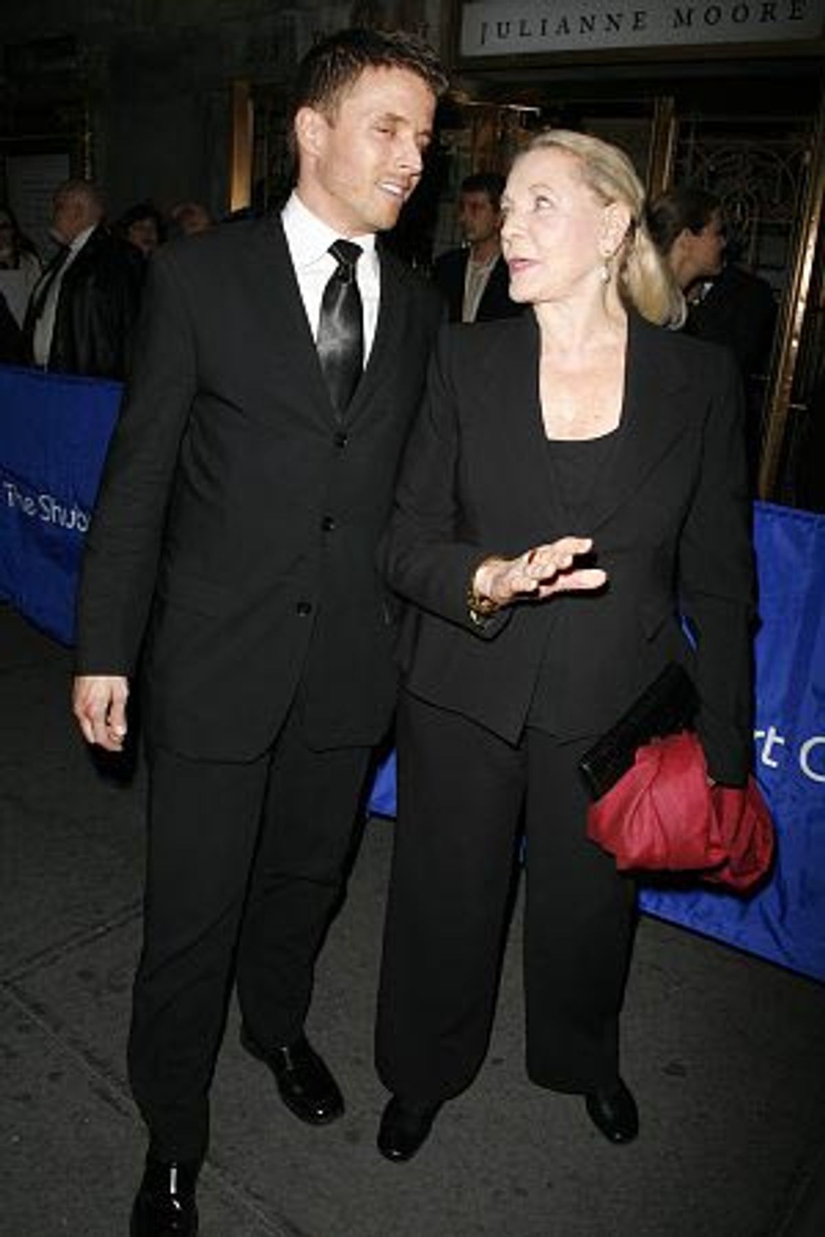 Joe Machota and Lauren Bacall at 