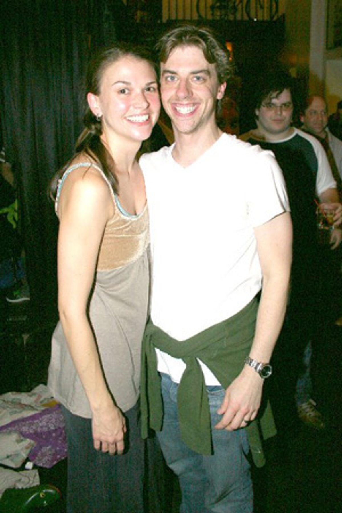 Sutton Foster and Christian Borle
 at 