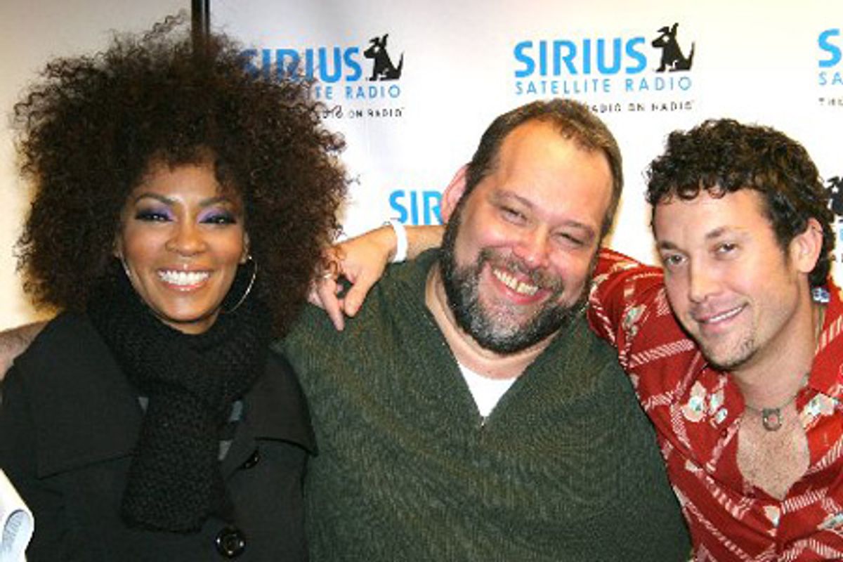 Jody Watley, Sirius Radio's Larry Flick and Josh Zuckerman at 