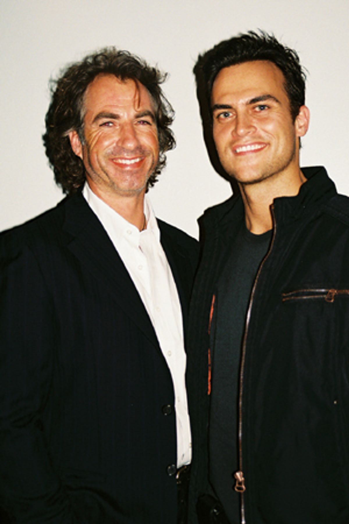 Harry van Gorkum (upcoming Vineyard Theatre's Agony and the Agony) and Cheyenne Jackson (Agony and the Agony) at 