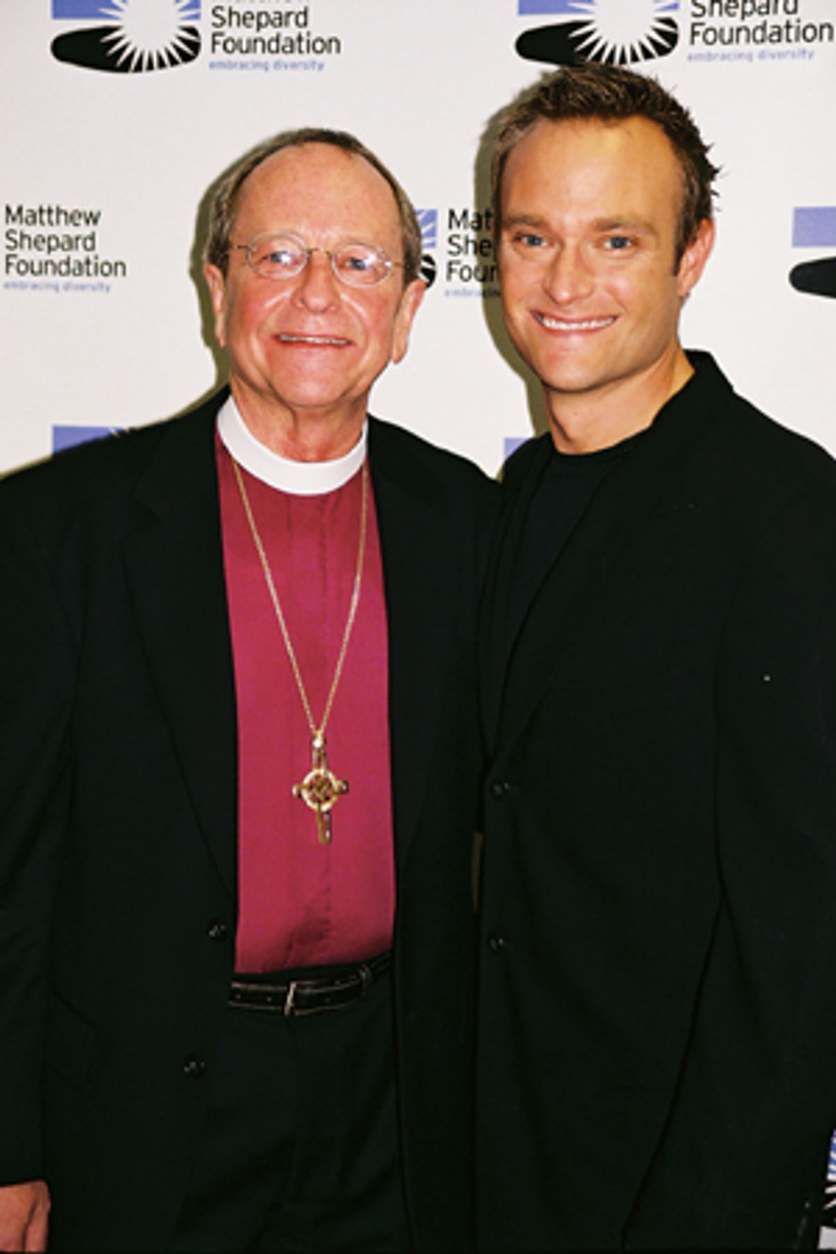 Bishop Gene Robinson and Chad Allen  at 