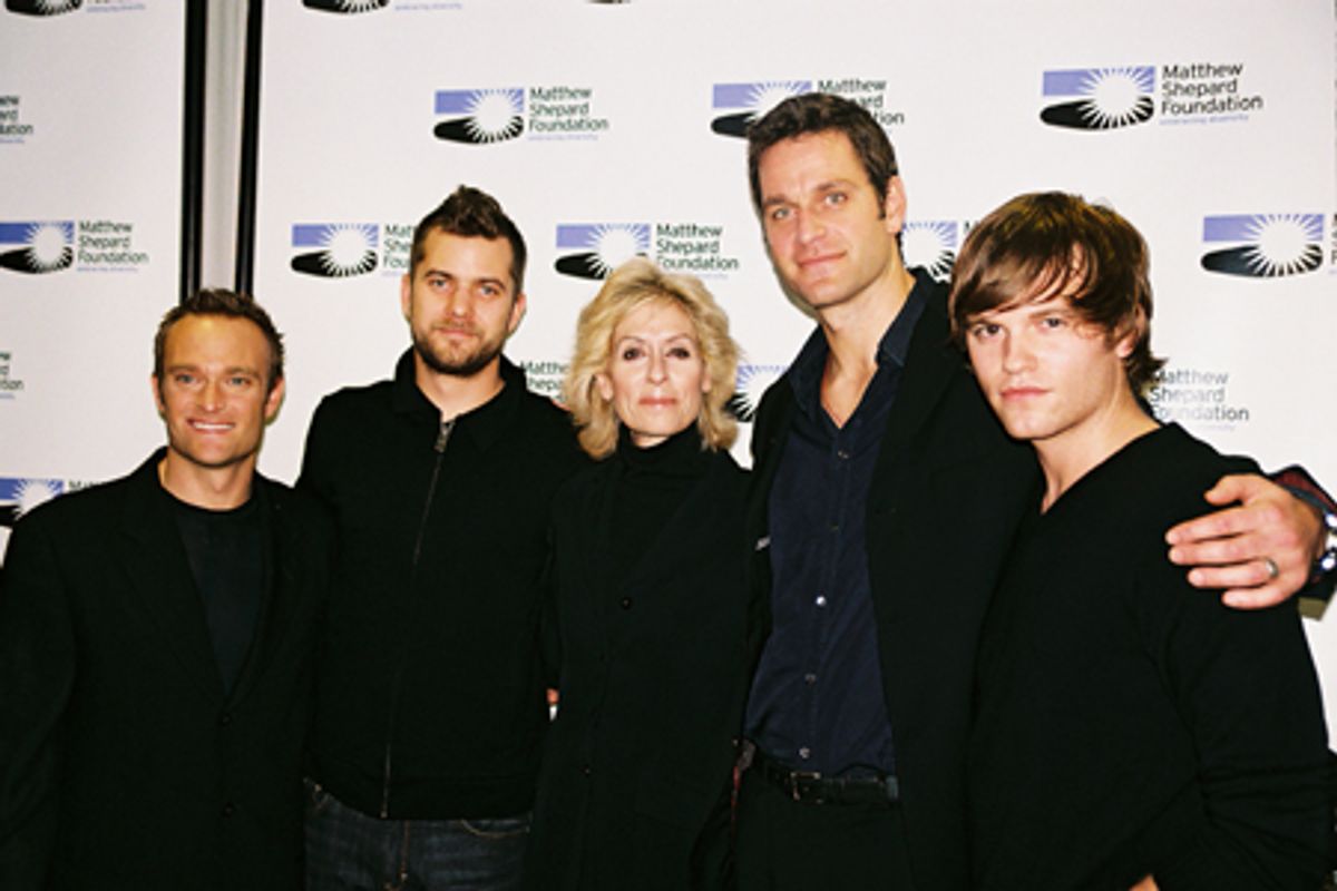 Chad Allen, Joshua Jackson, Judith Light, Peter Hermann and Van Hansis at 