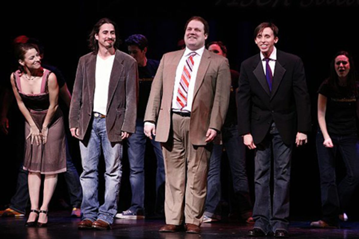 Jenn Gambatese, Matthew Saldivar, Jordan Gelber and Kevin Cahoon at 