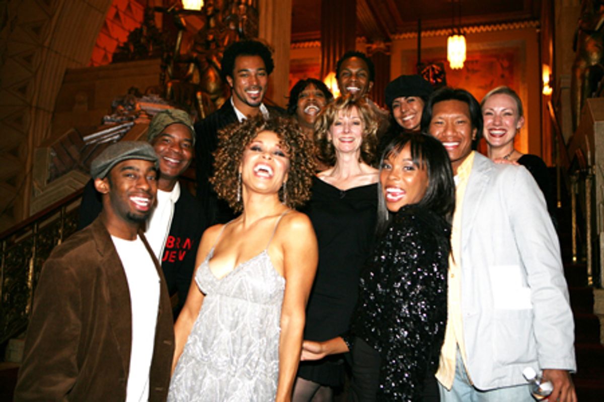 Valarie Pettiford and the cast of The Wiz at 