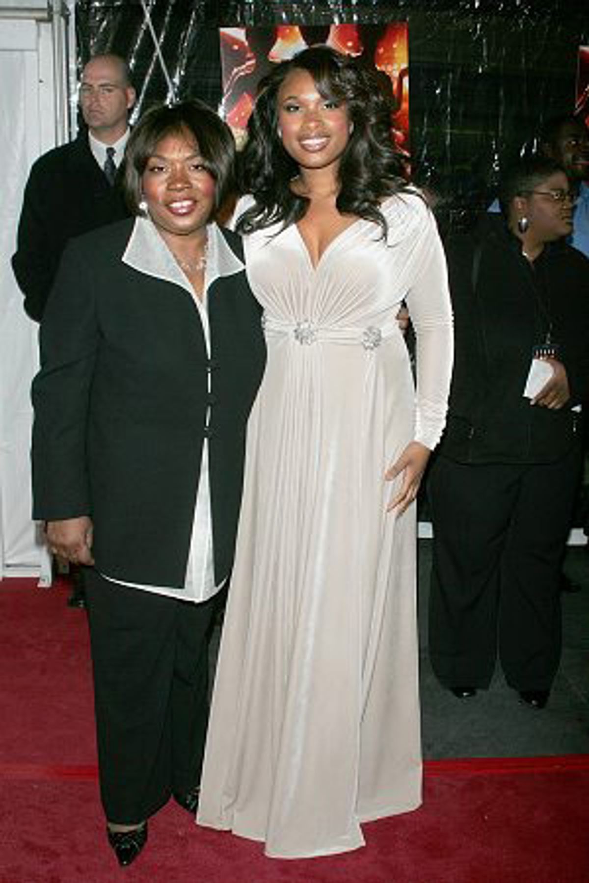 Jennifer Hudson with her mother at 
