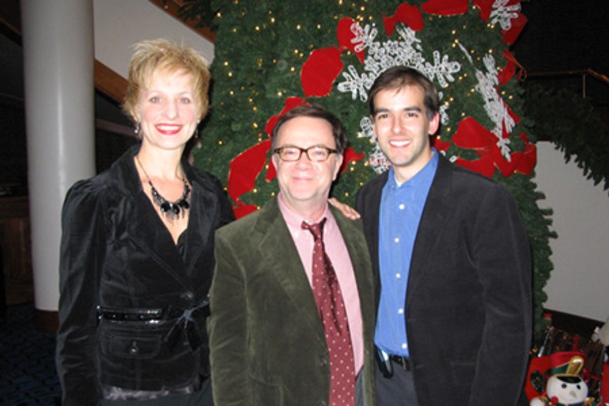 
Kelli Barclay (assoc. choreographer), Paul Blake (co-book writer, producer) and Marc Bruni (assoc. director) at 