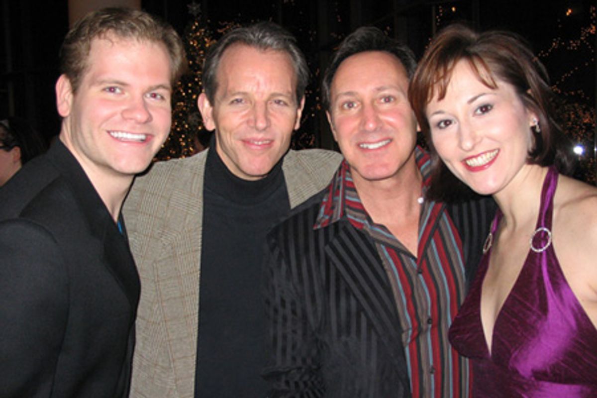 Austin Eyer, Stephen Bogardus, Steven Freeman (Music Director) and Cara Kjellman at 