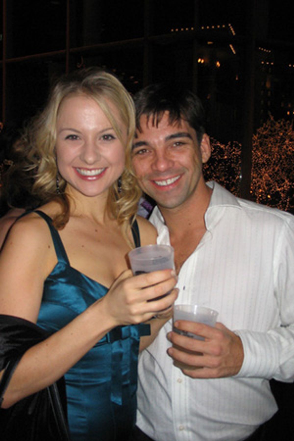 Robin Campbell and Richie Mastacusa at White Christmas Opens in St. Paul
