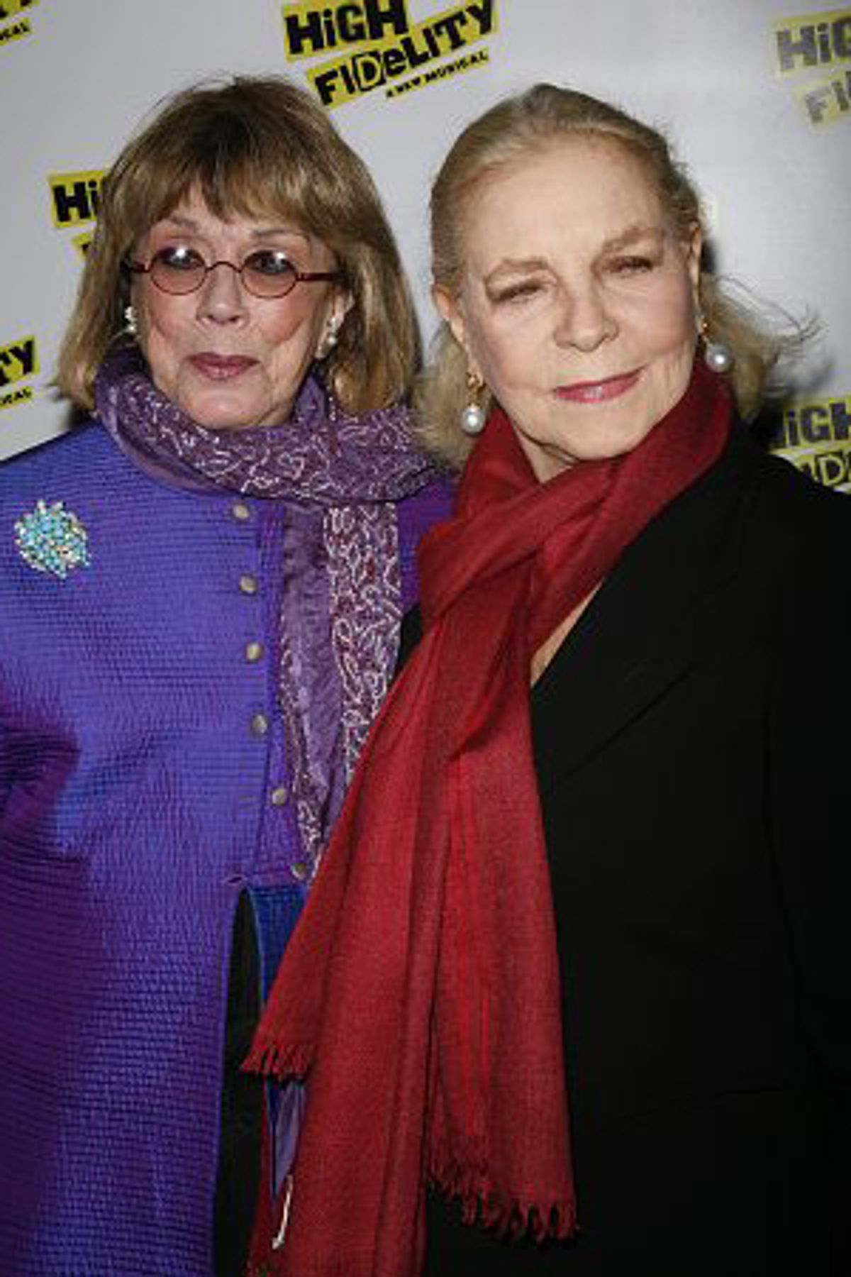 Phyllis Newman and Lauren Bacall at 